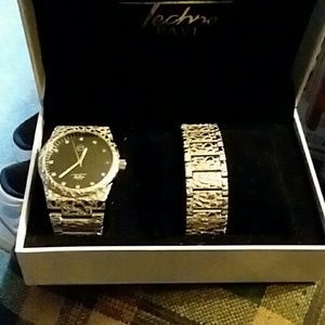 Techno Pave Watch & Bracelet